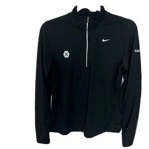 Nike Women’s Dri-Fit 1/4 Zip Black Track longsleeve Jacket M